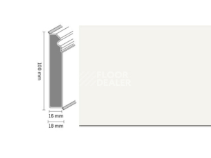 Плинтус Плинтус Dollken Cubu Flex life Hamburg Style 100 1013 white фото 1 | FLOORDEALER